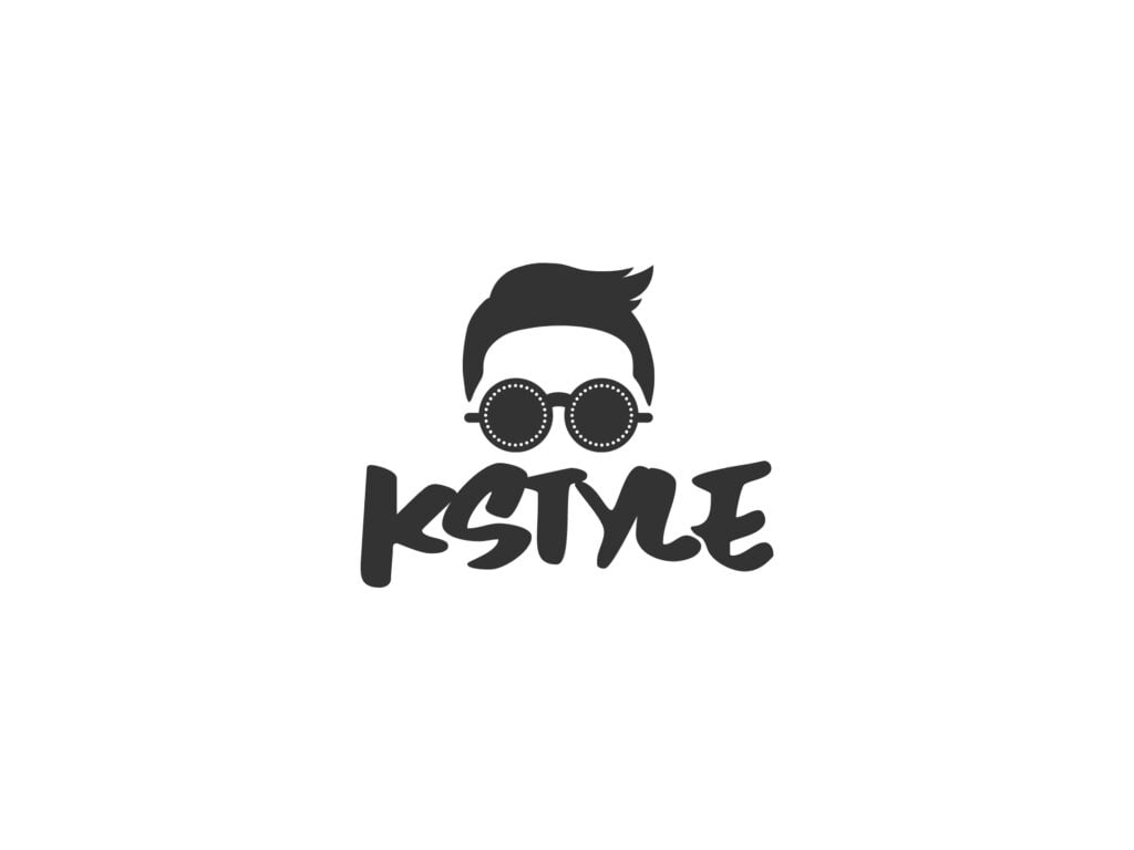 kstyle logo design with Gangnam Style singer