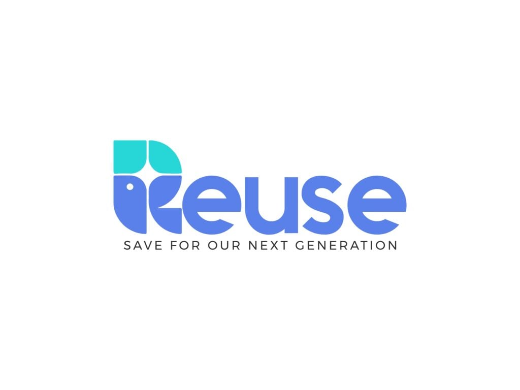 Reuse Main Logo with colors blue and green together as a sample of logo