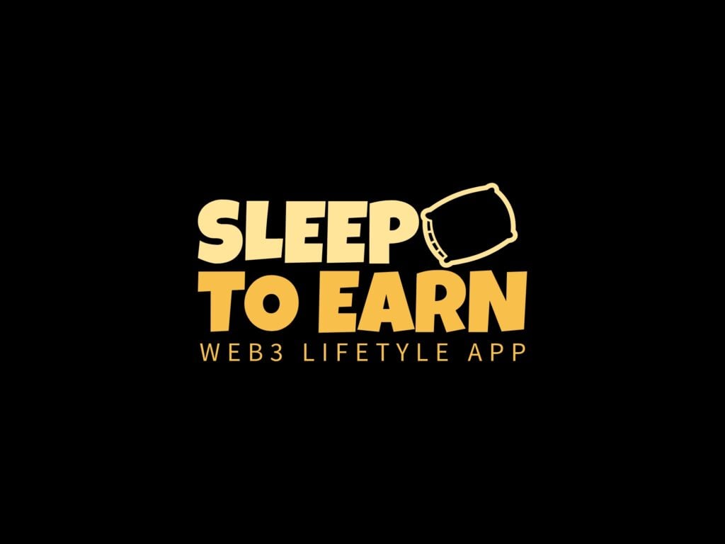 Sleep to Earn WEB3 Lifestyle App with black and orange color