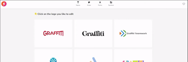 InstantLogo feature options at the upper part of the page