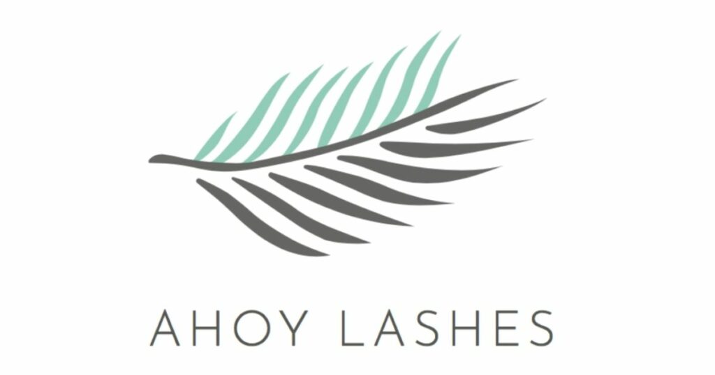 ahoy lashes logo design