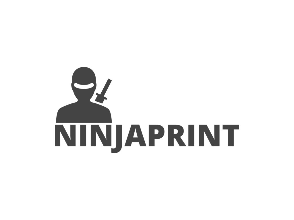 ninjaprint Black Logo design