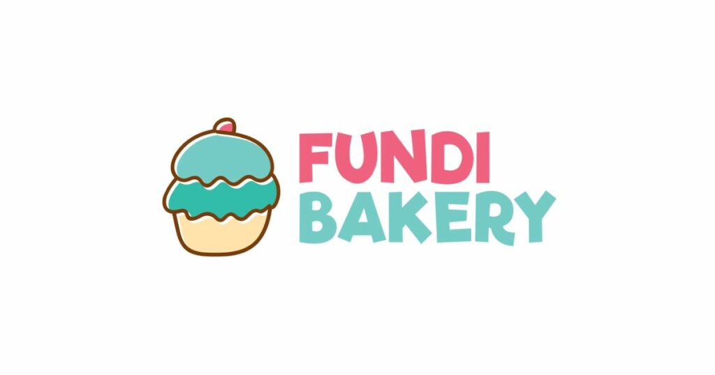Fundi Bakery cake logo design from Instant Logo Design