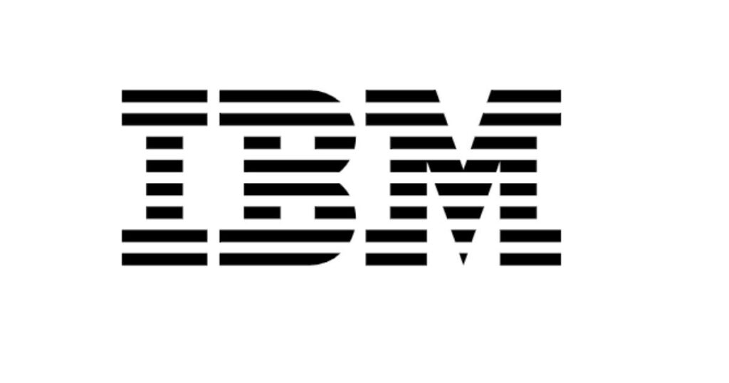plain IBM logo with white background