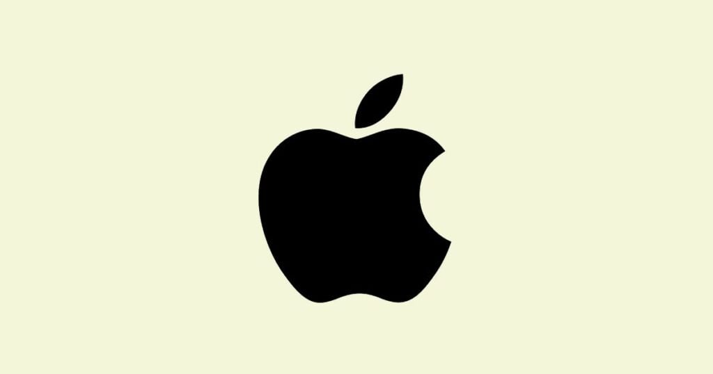 the apple logo design