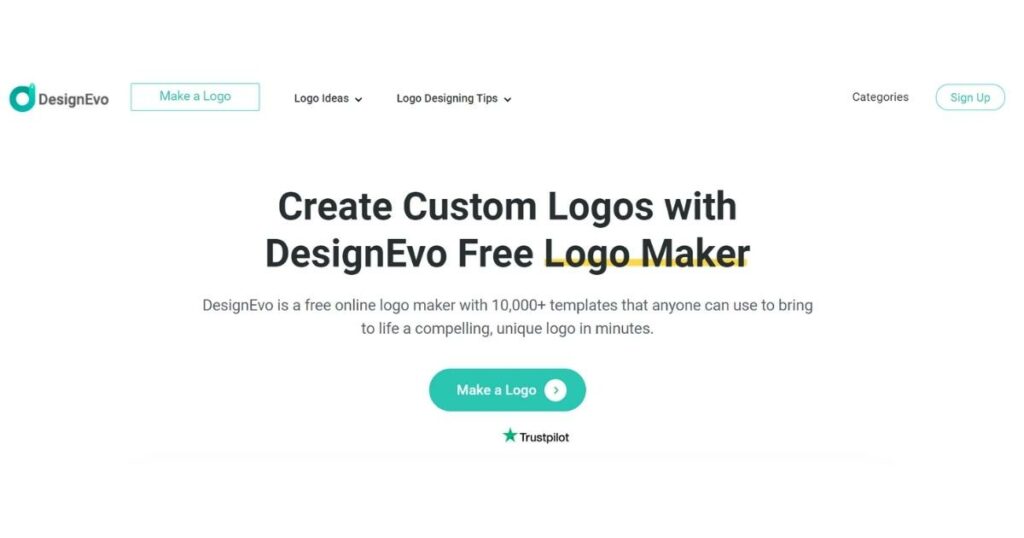 Design Evo Landing Page