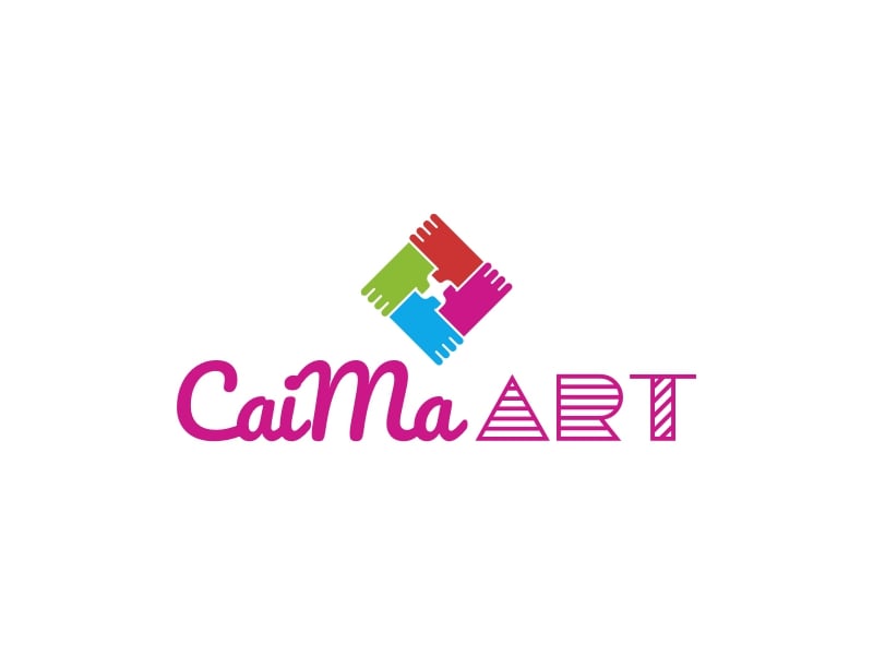 CaiMa ART logo design