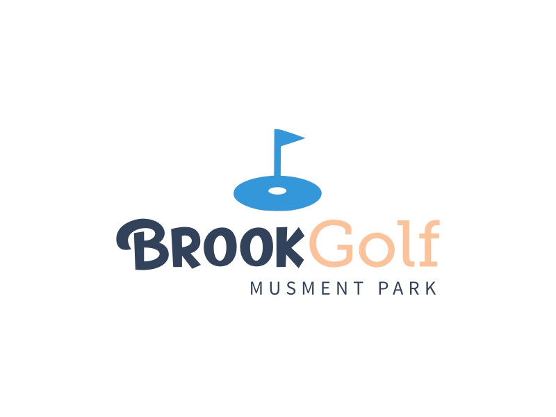 Brook Golf logo design
