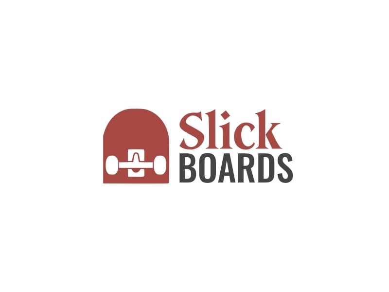 Slick BOARDS logo design