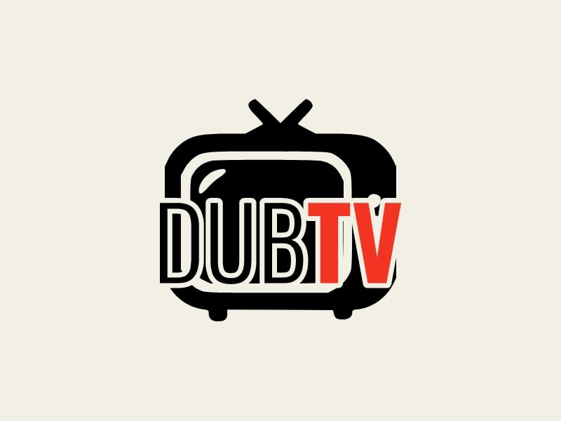 DUB TV logo design