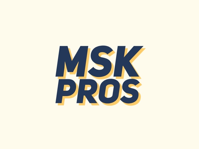 MSK Pros logo design