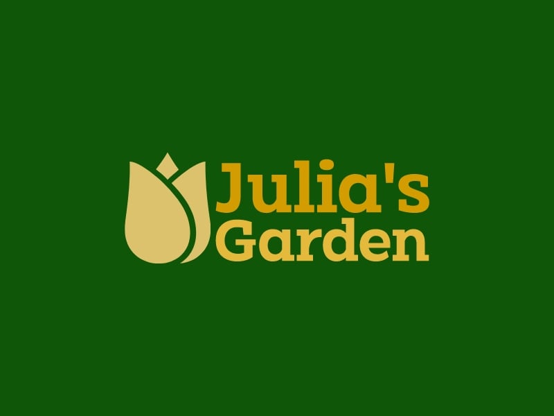 Julia's Garden logo design