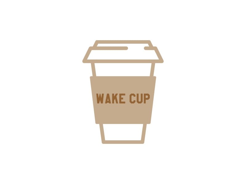 Wake Cup logo design