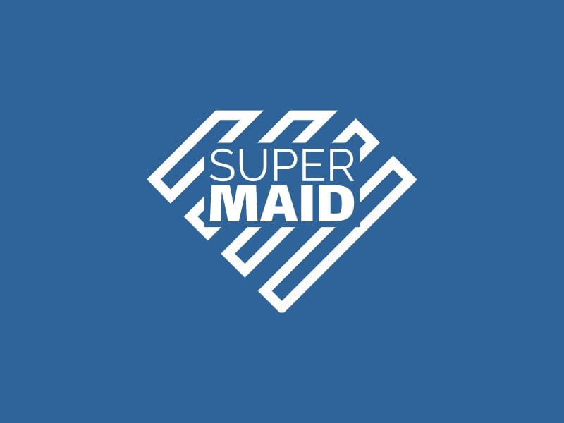 SUPER MAID logo design