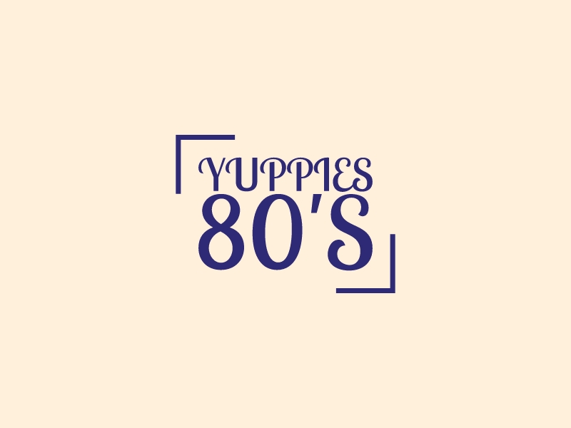 Yuppies 80's logo design