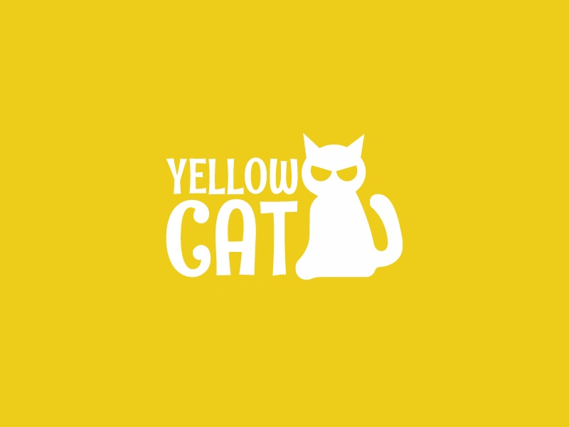 Yellow CAT logo design