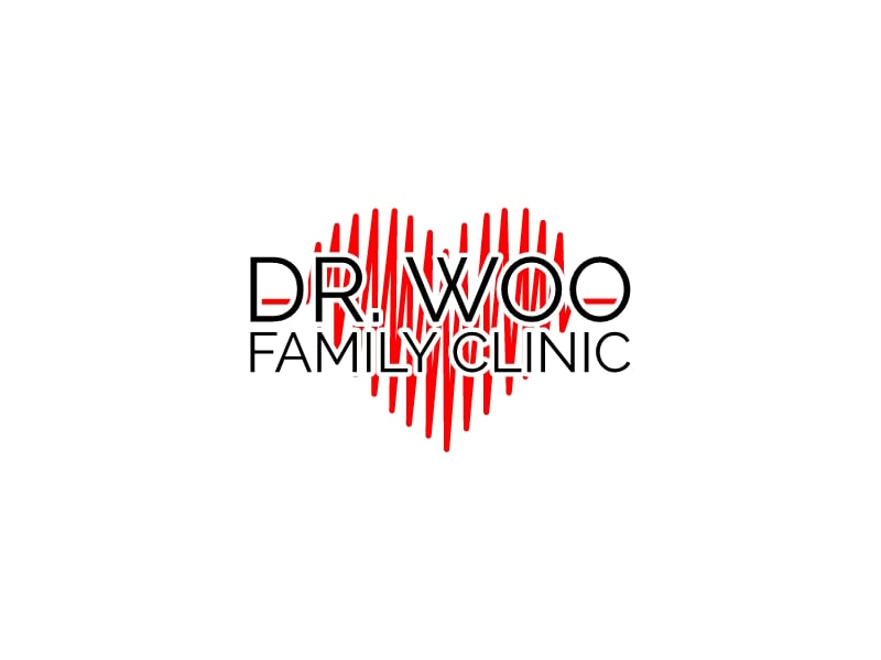 Dr. Woo Family Clinic logo design