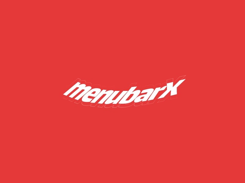 menubarX logo design