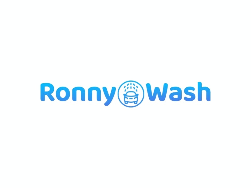 RonnyWash logo design