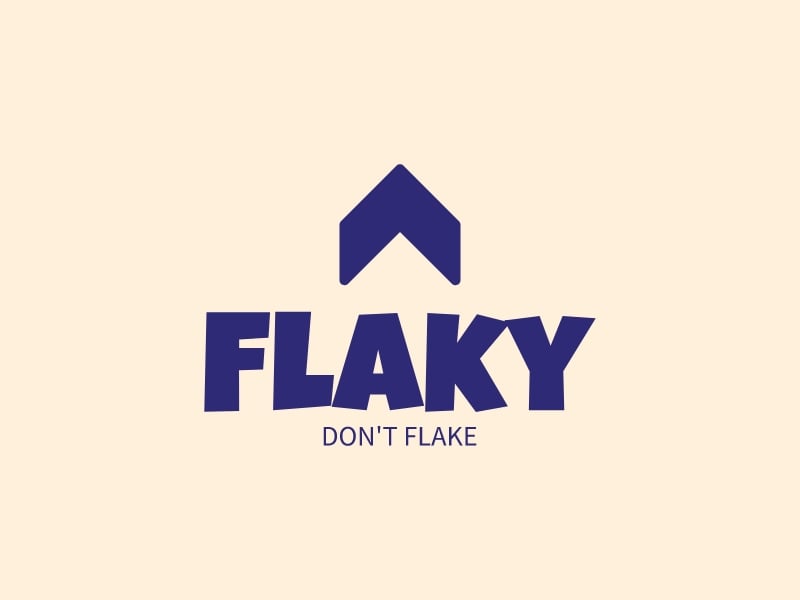 Flaky logo design