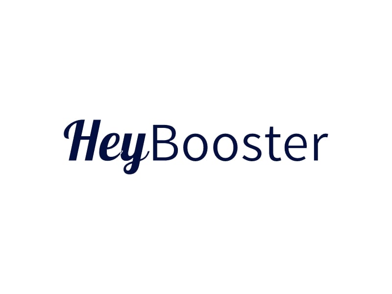 Hey Booster logo design
