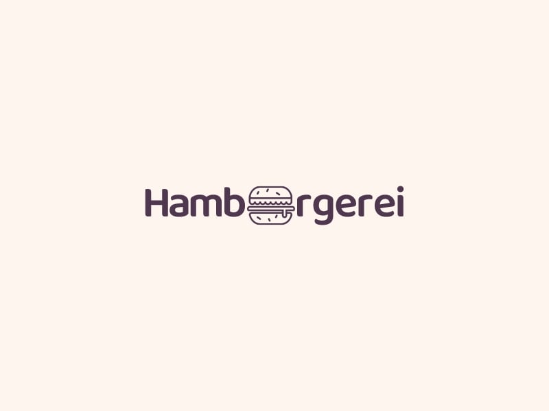 Hamburgerei logo design