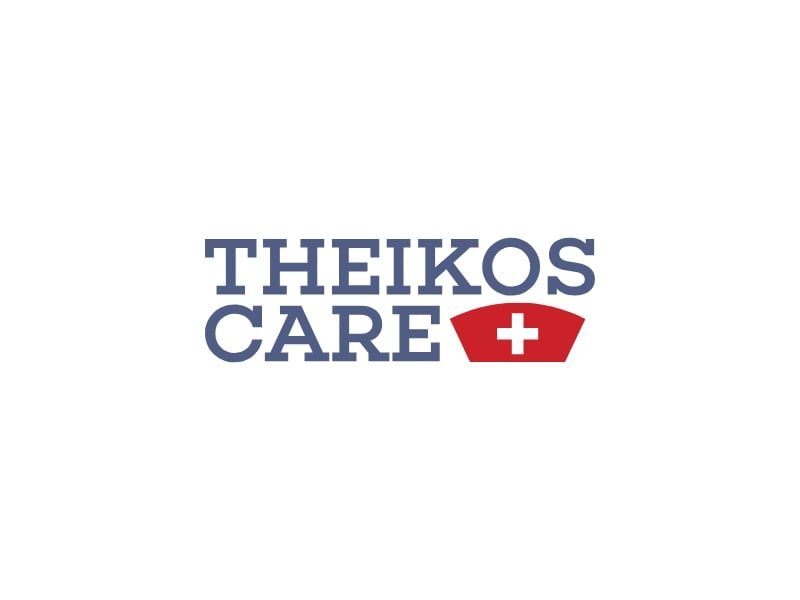 Theikos Care logo design