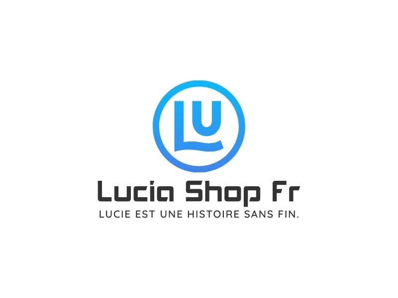 Lucia Shop Fr logo design