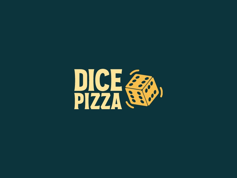 Dice Pizza logo design