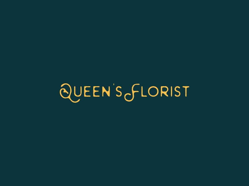 Queen's Florist logo design