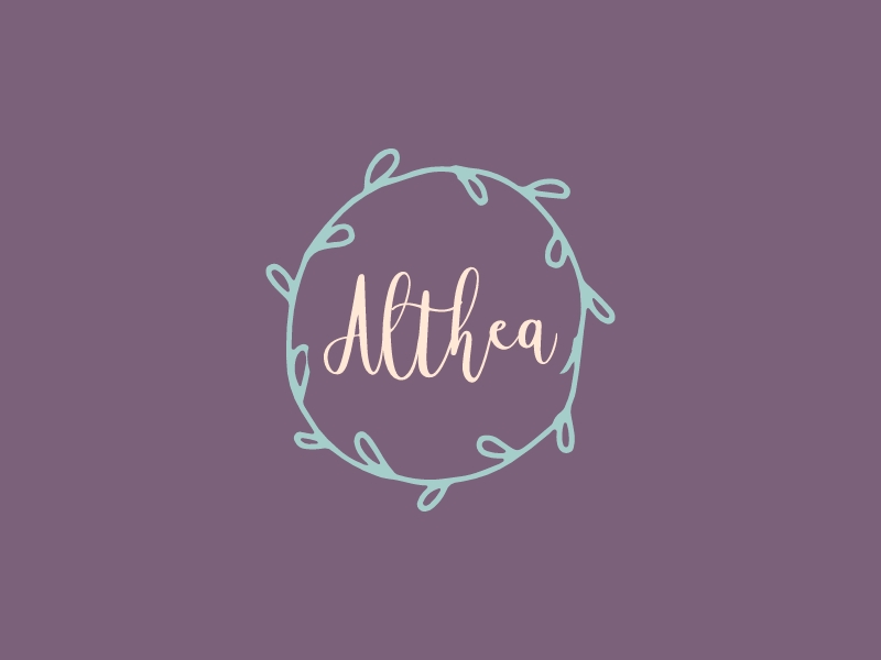 Althea logo design