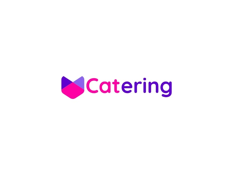 Cat ering logo design