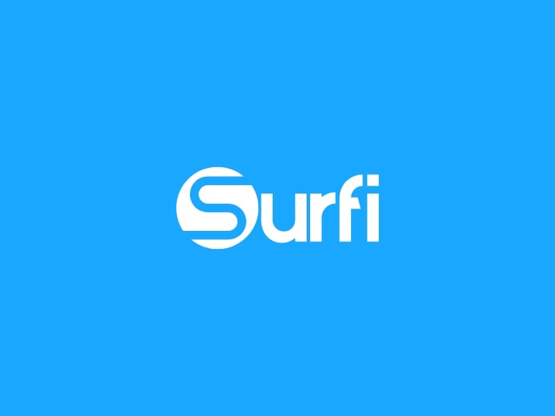 Surfi logo design