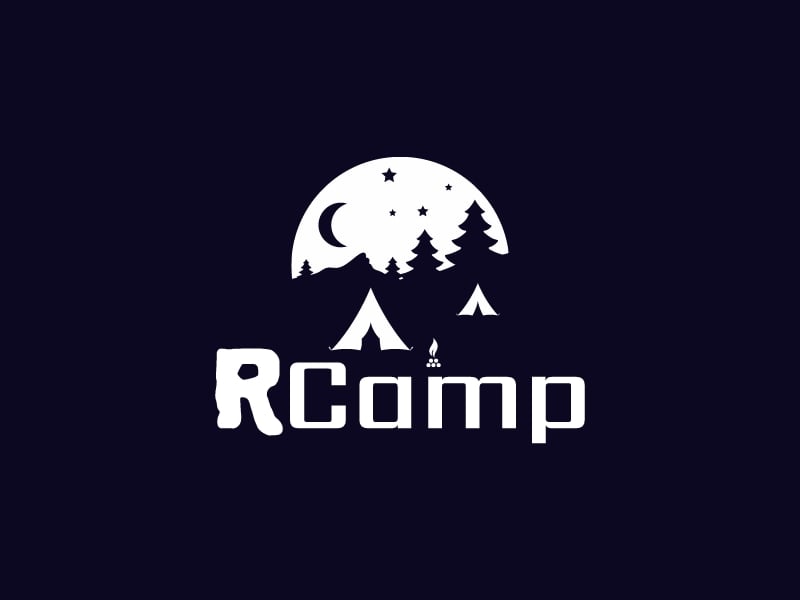 R Camp logo design