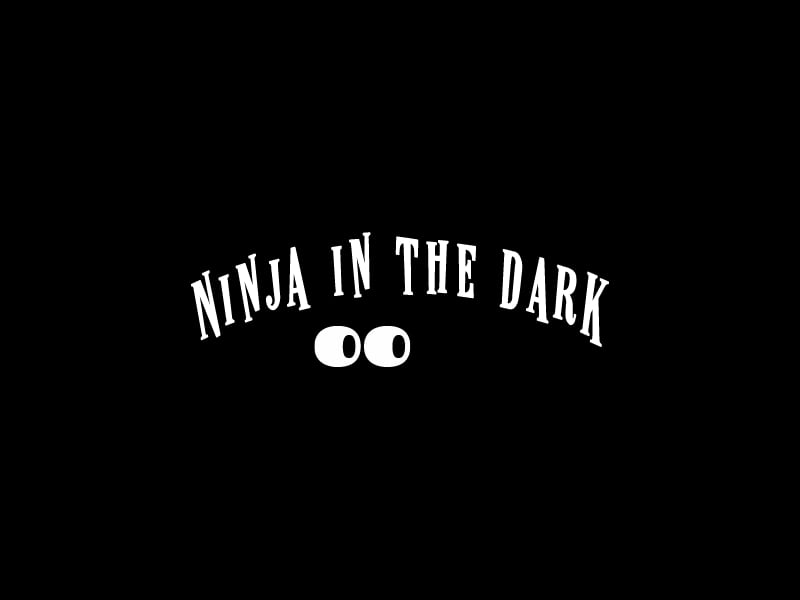 Ninja in the dark logo design