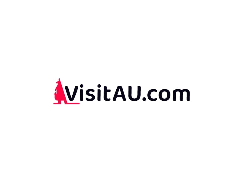 Visit AU.com logo design