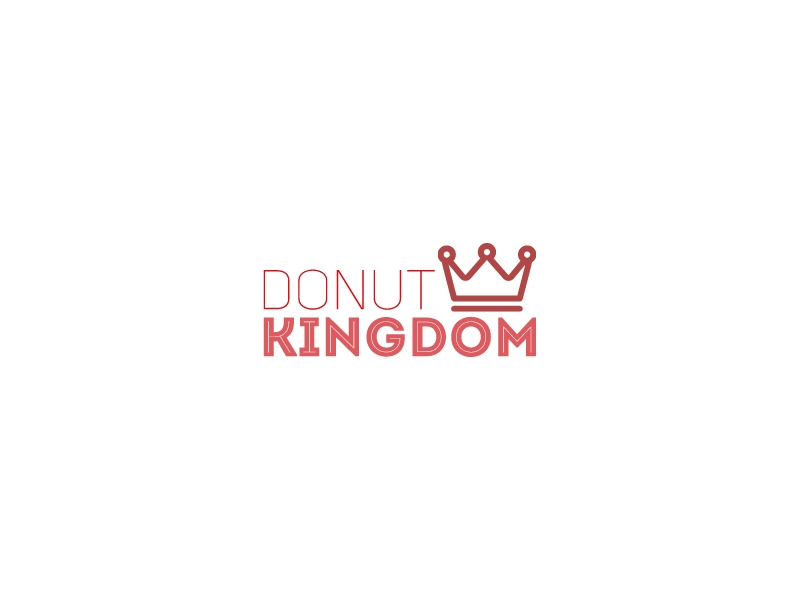 Donut Kingdom logo design