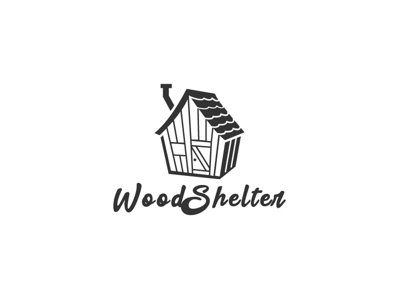 WoodShelter logo design