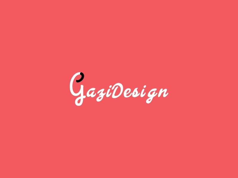 gaziDesign logo design