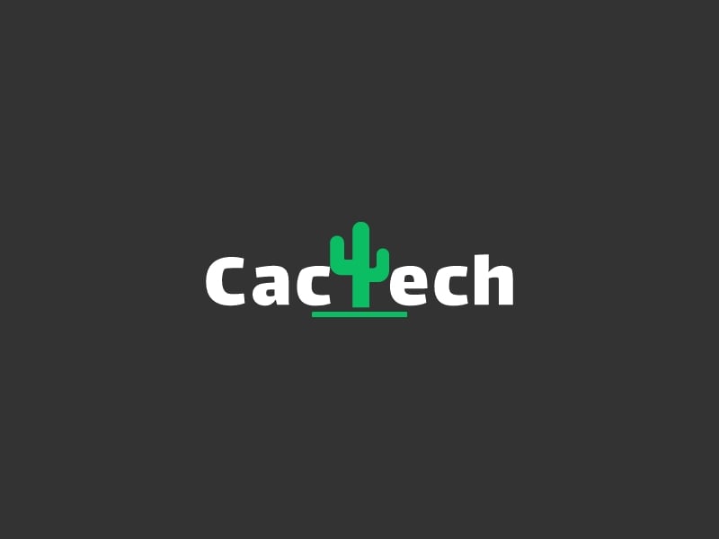 Cactech logo design