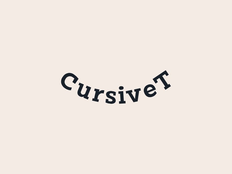 CursiveT logo design