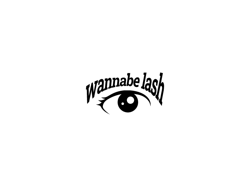wannabe lash logo design