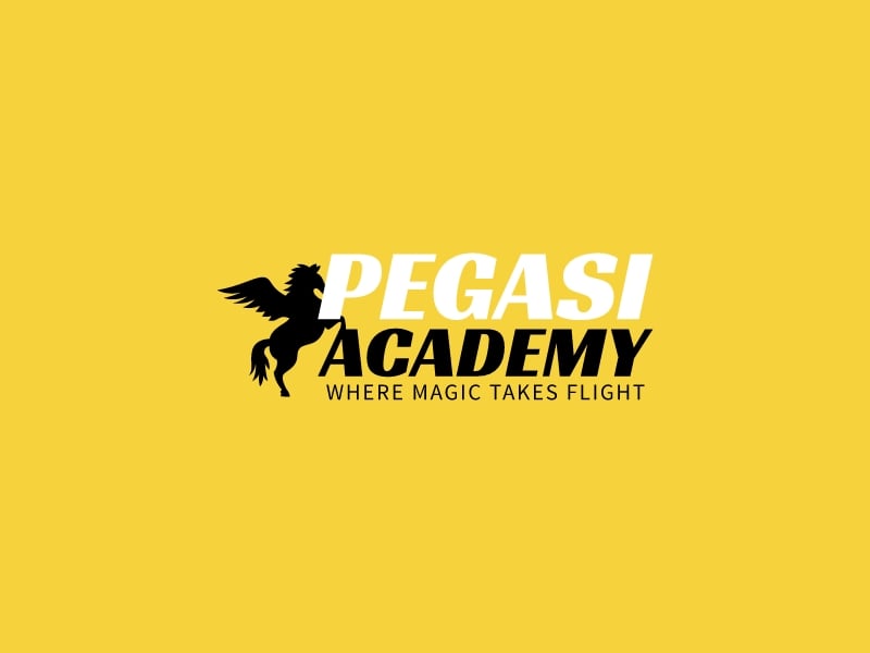 Pegasi Academy logo design