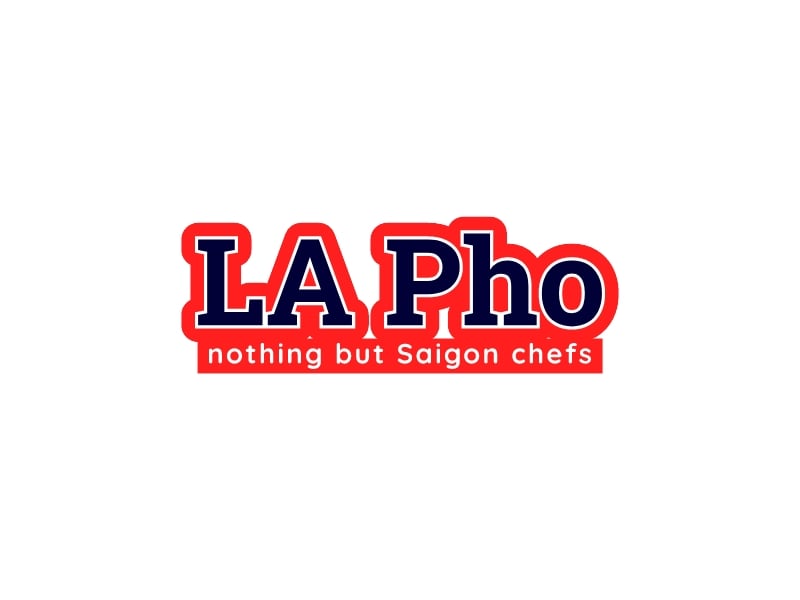 LA Pho logo design