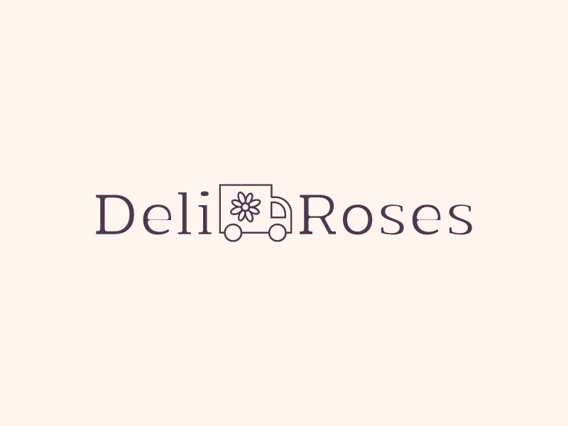 Deli Roses logo design