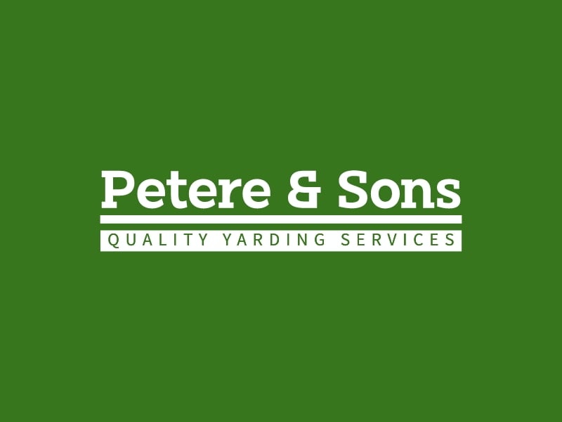 Petere & Sons logo design