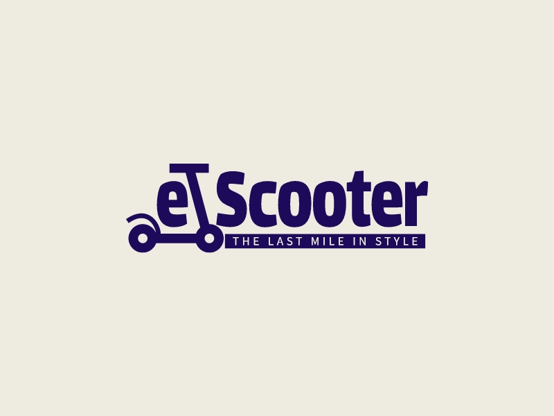 e   Scooter logo design