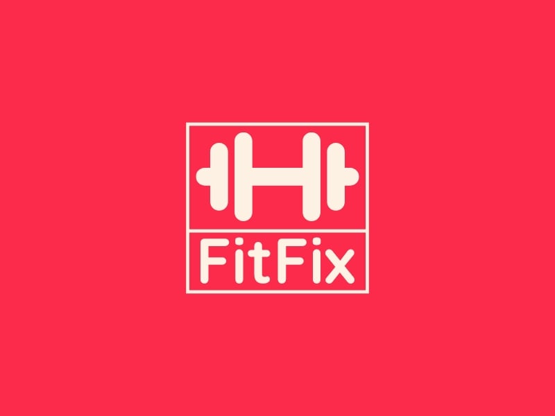 FitFix logo design
