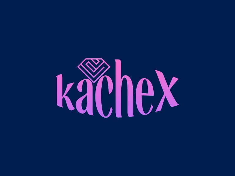 kacheX logo design