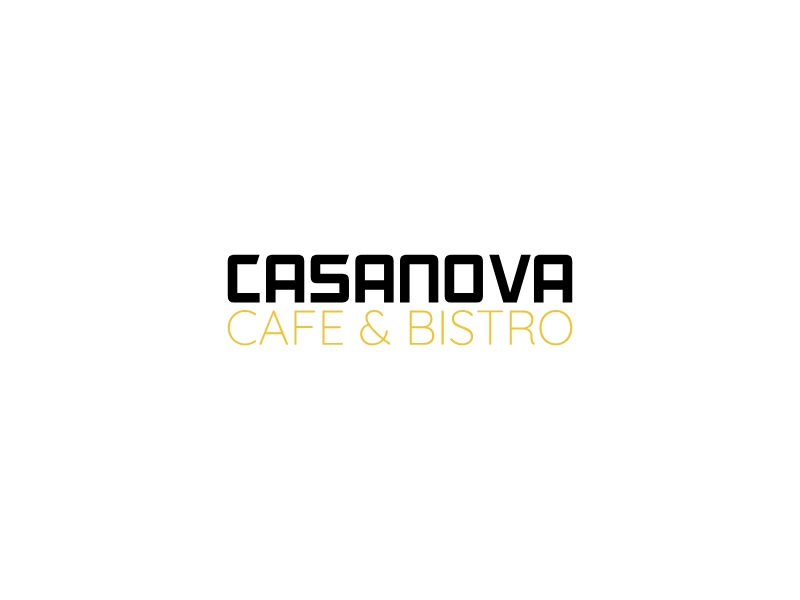 CASANOVA CAFE & Bistro logo design